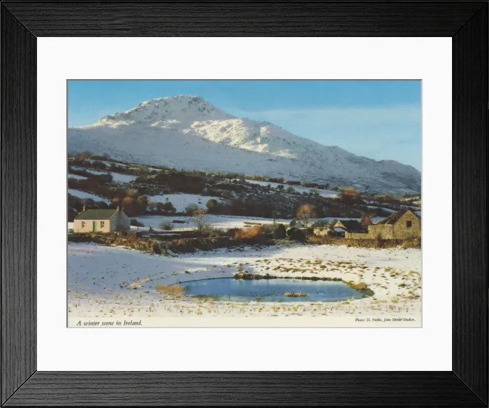 Framed Print : A Winter Scene in Cooley Mountains Framed Print : A Winter Scene in Cooley Mountains