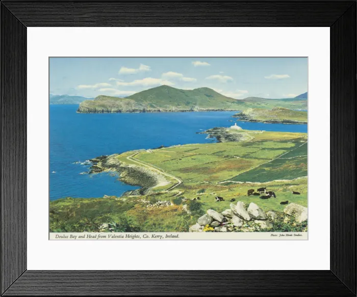 Framed Print : Doulus Bay and Head from Valentia Heights, Co Kerry Framed Print : Doulus Bay and Head from Valentia Heights, Co Kerry
