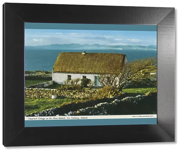Thatched Cottage on the Aran Islands, Co Galway by D. Noble