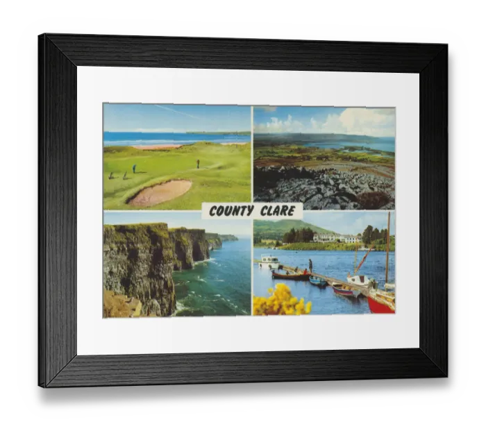 Framed Print : County Clare, Multi-View (golf), Republic of Ireland