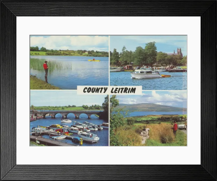 Framed Print : County Leitrim, Multi-View (fisherman), Republic of Ireland Framed Print : County Leitrim, Multi-View (fisherman), Republic of Ireland