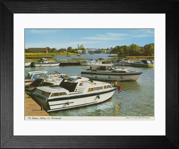 Framed Print : The Marina, Athlone, County Westmeath, Republic of Ireland Framed Print : The Marina, Athlone, County Westmeath, Republic of Ireland