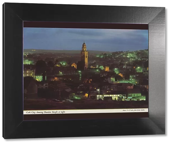 Cork City showing Shandon Steeple at Night by P O Toole
