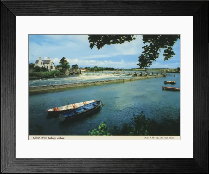 Framed Print : Salmon Weir, Galway, Republic of Ireland by P O Toole Framed Print : Salmon Weir, Galway, Republic of Ireland by P O Toole