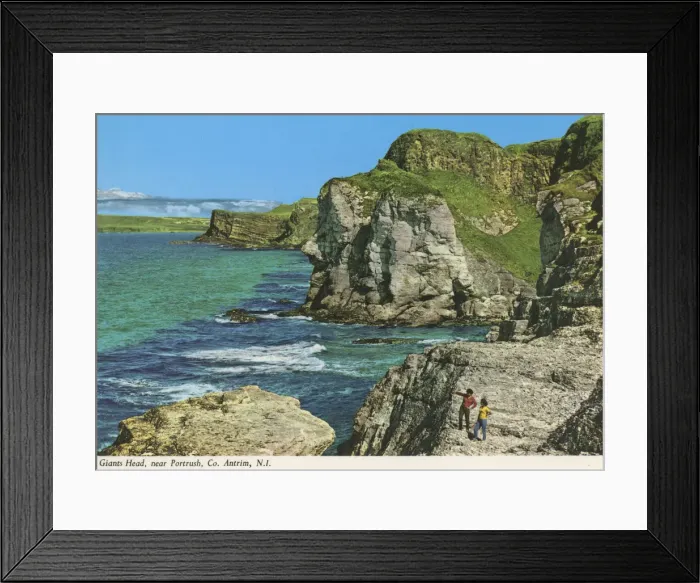 Framed Print : Giants Head near Portrush, Co. Antrim, N. I Framed Print : Giants Head near Portrush, Co. Antrim, N. I