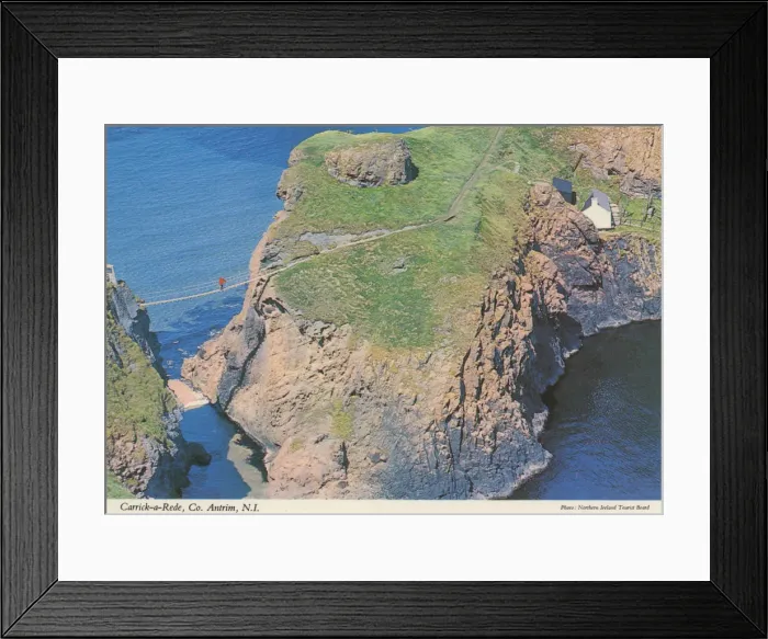 Framed Print : Carrick-a-Rede, Co. Antrim, N. I. by N. I. Tourist Board