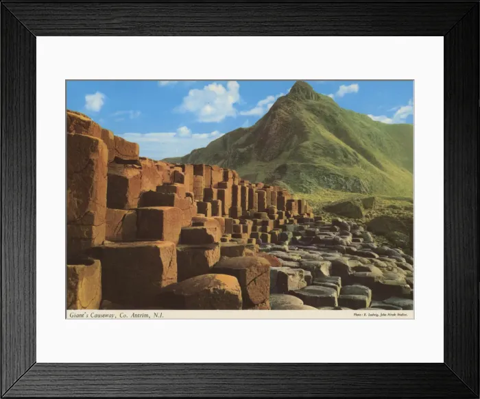 Framed Print : Giants Causeway, Co. Antrim, N. I. by E. Ludwig Framed Print : Giants Causeway, Co. Antrim, N. I. by E. Ludwig
