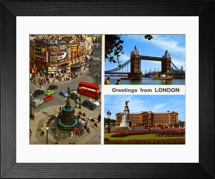 Framed Print : Greetings From London Framed Print : Greetings From London