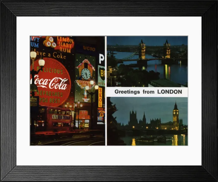 Framed Print : Greetings From London Framed Print : Greetings From London