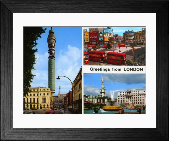 Framed Print : Greetings From London Framed Print : Greetings From London