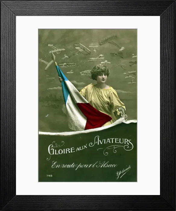 Framed Print : Celebration of French Aviators Framed Print : Celebration of French Aviators
