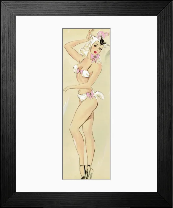Framed Print : Amanda - Murrays Cabaret Club costume design Framed Print : Amanda - Murrays Cabaret Club costume design