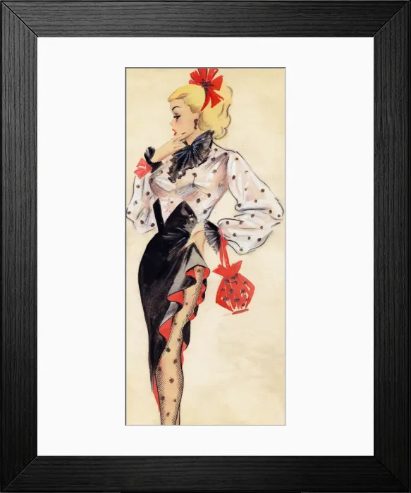 Framed Print : Anabella - Murrays Cabaret Club costume design Framed Print : Anabella - Murrays Cabaret Club costume design