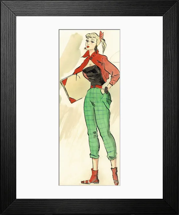 Framed Print : Annie - Murrays Cabaret Club costume design Framed Print : Annie - Murrays Cabaret Club costume design