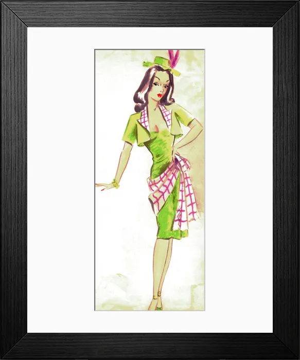 Framed Print : Anna - Murrays Cabaret Club costume design Framed Print : Anna - Murrays Cabaret Club costume design