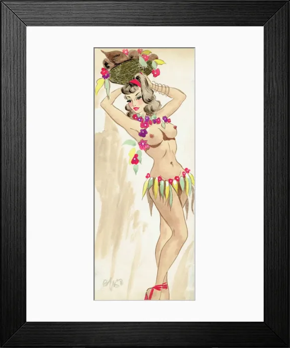 Framed Print : Bell - Murrays Cabaret Club costume design Framed Print : Bell - Murrays Cabaret Club costume design