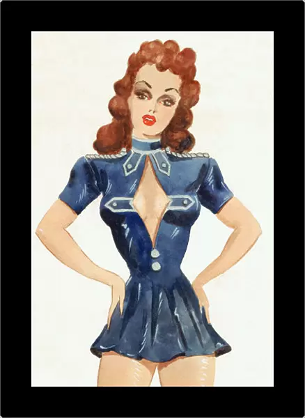 Blue Tunic Girl - Murrays Cabaret Club costume design