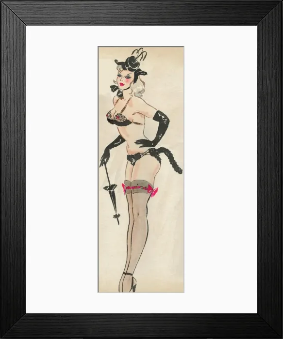 Framed Print : Bo Peep - Murrays Cabaret Club costume design Framed Print : Bo Peep - Murrays Cabaret Club costume design
