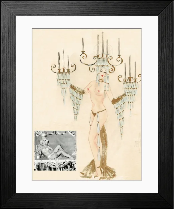 Framed Print : Candela - Murrays Cabaret Club costume design Framed Print : Candela - Murrays Cabaret Club costume design