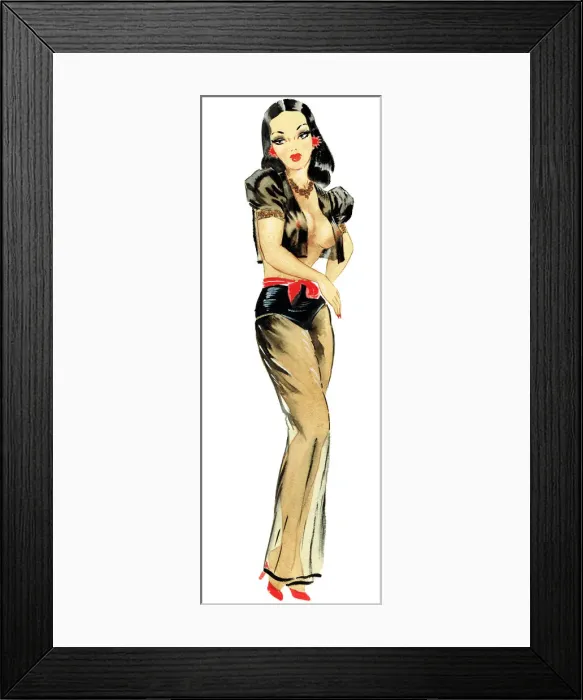 Framed Print : Chantelle - Murrays Cabaret Club costume design Framed Print : Chantelle - Murrays Cabaret Club costume design