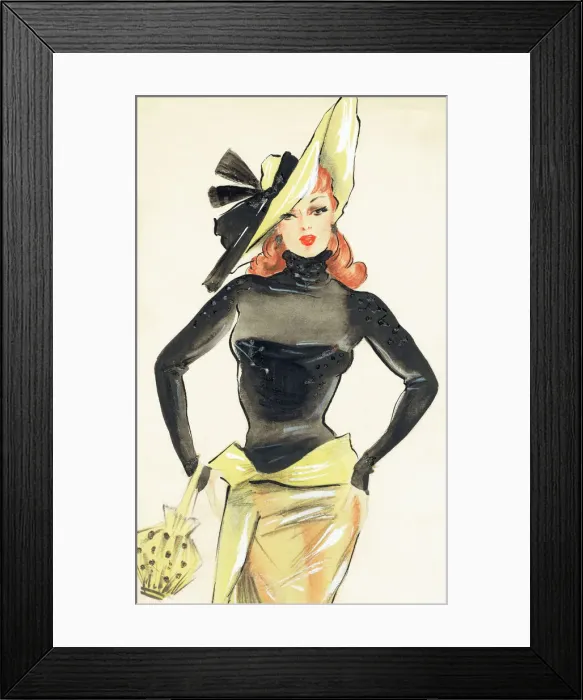 Framed Print : Charlie - Murrays Cabaret Club costume design Framed Print : Charlie - Murrays Cabaret Club costume design