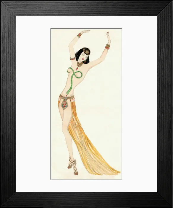Framed Print : Cleopatra - Murrays Cabaret Club costume design Framed Print : Cleopatra - Murrays Cabaret Club costume design