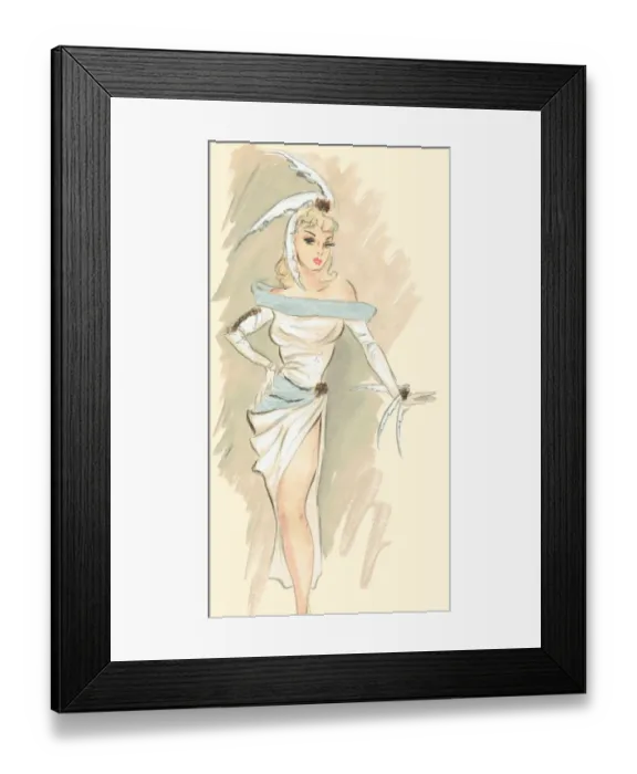 Framed Print : Elle - Murrays Cabaret Club costume design Framed Print : Elle - Murrays Cabaret Club costume design
