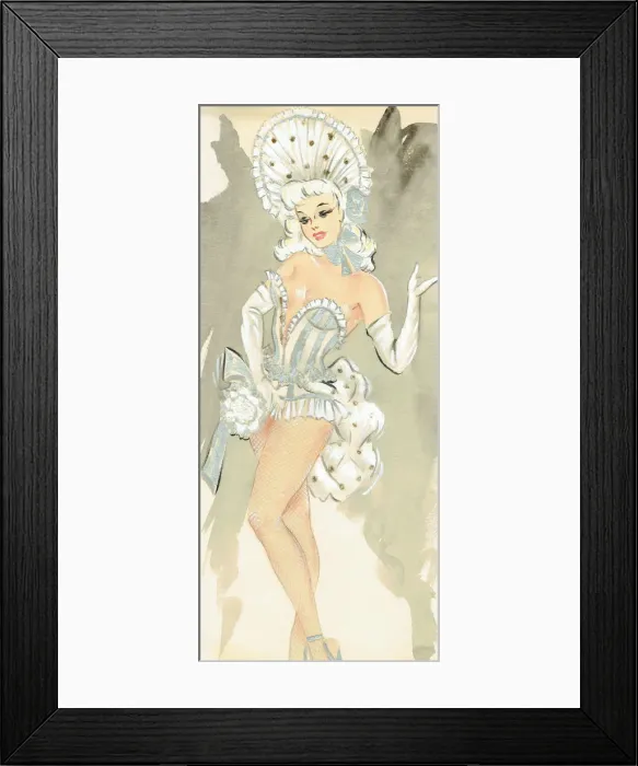 Framed Print : Fanny - Murrays Cabaret Club costume design Framed Print : Fanny - Murrays Cabaret Club costume design