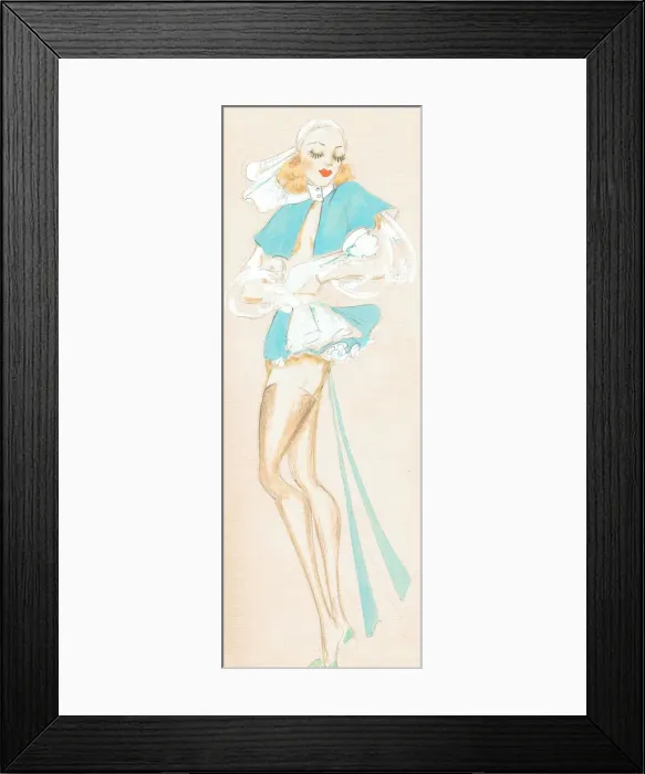 Framed Print : Florence - Murrays Cabaret Club costume design Framed Print : Florence - Murrays Cabaret Club costume design