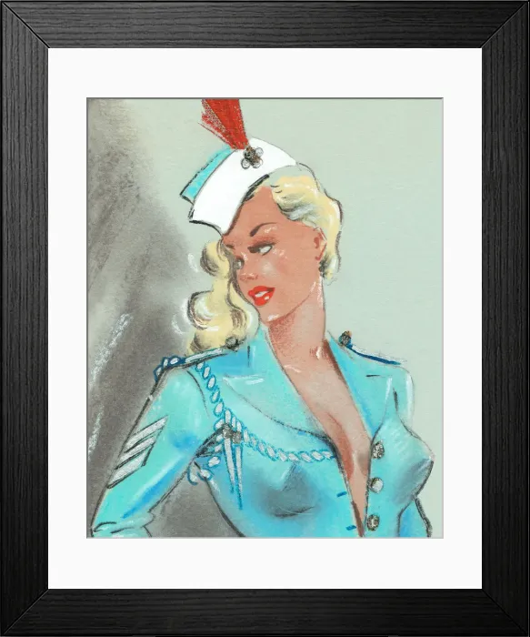 Framed Print : Fly Girl Crop - Murrays Cabaret Club costume design Framed Print : Fly Girl Crop - Murrays Cabaret Club costume design