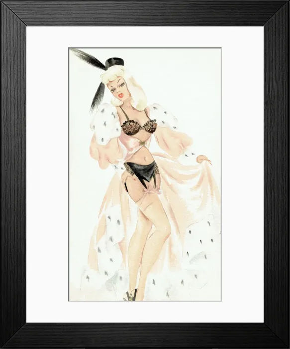 Framed Print : Jasmin - Murrays Cabaret Club costume design Framed Print : Jasmin - Murrays Cabaret Club costume design