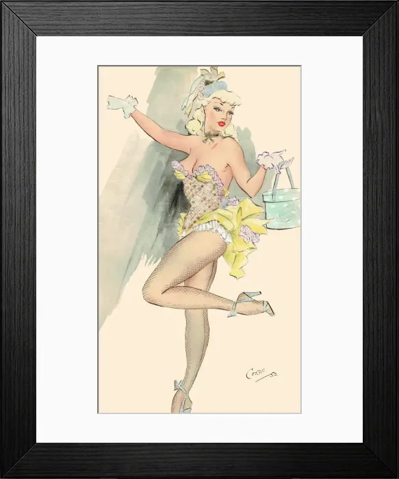 Framed Print : Jazz - Murrays Cabaret Club costume design Framed Print : Jazz - Murrays Cabaret Club costume design