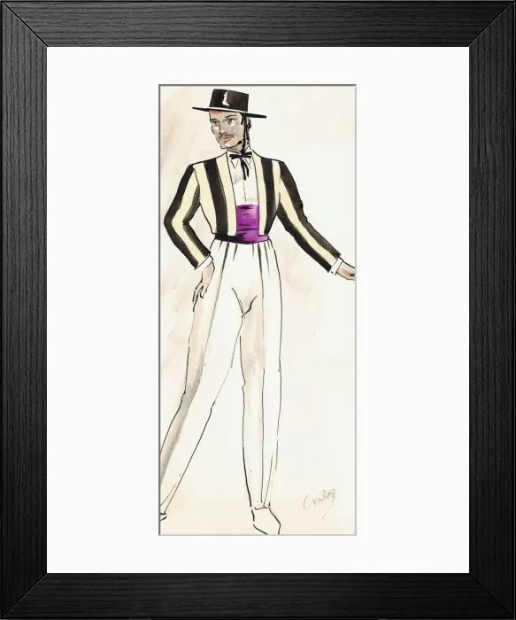 Framed Print : Jose - Murrays Cabaret Club costume design Framed Print : Jose - Murrays Cabaret Club costume design