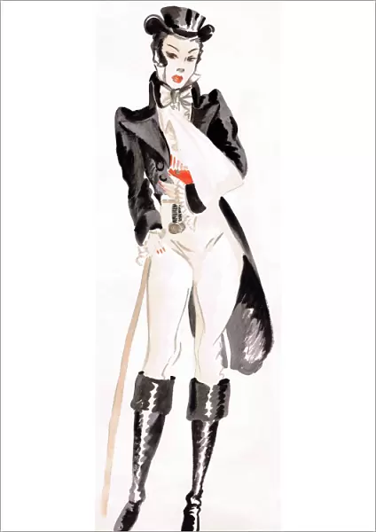 Lady In Tailcoat - Murrays Cabaret Club costume design