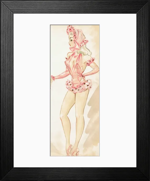 Framed Print : Lilly-Rose - Murrays Cabaret Club costume design Framed Print : Lilly-Rose - Murrays Cabaret Club costume design