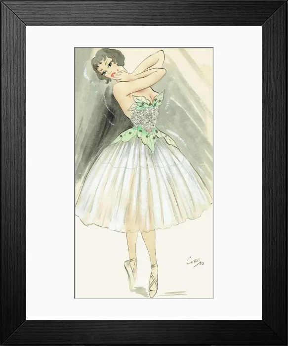 Framed Print : Margot - Murrays Cabaret Club costume design Framed Print : Margot - Murrays Cabaret Club costume design