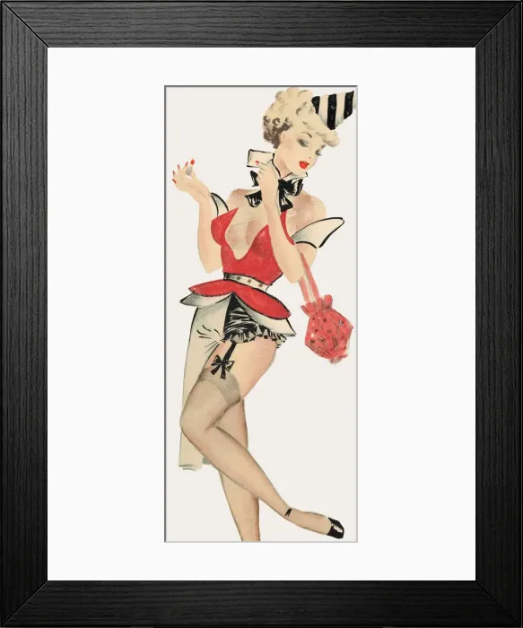Framed Print : Milly - Murrays Cabaret Club costume design Framed Print : Milly - Murrays Cabaret Club costume design
