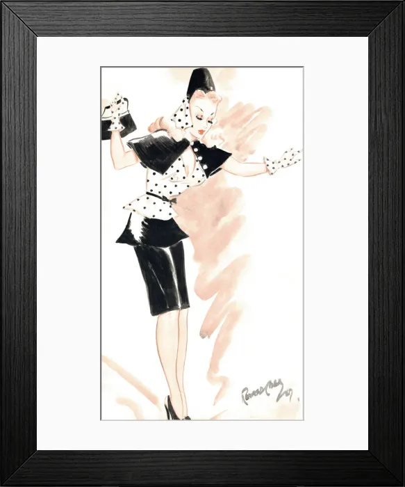 Framed Print : Peggy - Murrays Cabaret Club costume design Framed Print : Peggy - Murrays Cabaret Club costume design