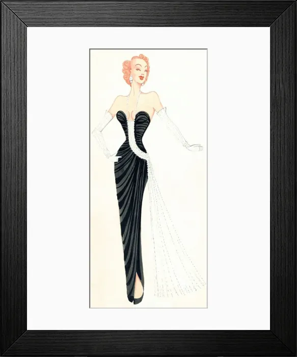 Framed Print : Rosemary - Murrays Cabaret Club costume design Framed Print : Rosemary - Murrays Cabaret Club costume design