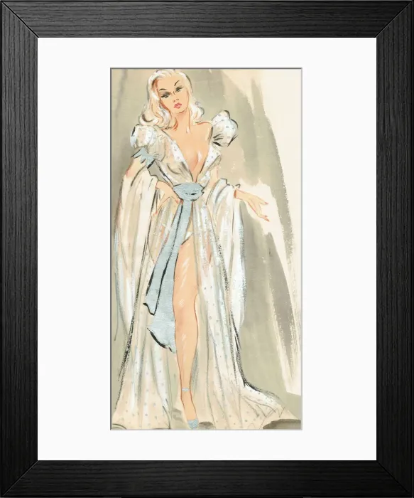 Framed Print : Sally - Murrays Cabaret Club costume design Framed Print : Sally - Murrays Cabaret Club costume design