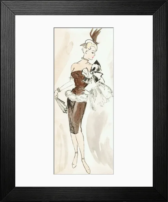 Framed Print : Towny Girl - Murrays Cabaret Club costume design Framed Print : Towny Girl - Murrays Cabaret Club costume design
