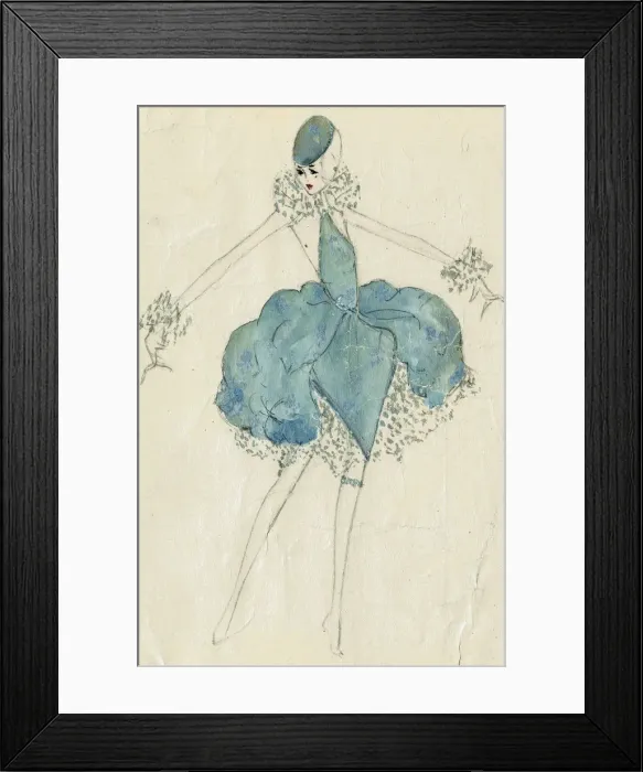 Framed Print : Murrays Cabaret Club costume design Framed Print : Murrays Cabaret Club costume design