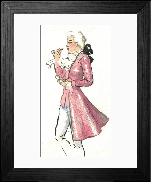 Framed Print : Murrays Cabaret Club costume design Framed Print : Murrays Cabaret Club costume design