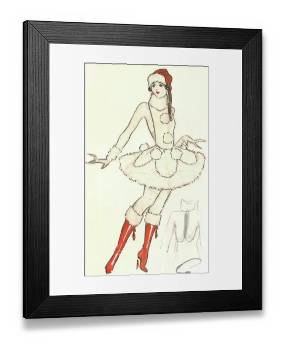 Framed Print : Murrays Cabaret Club costume design Framed Print : Murrays Cabaret Club costume design