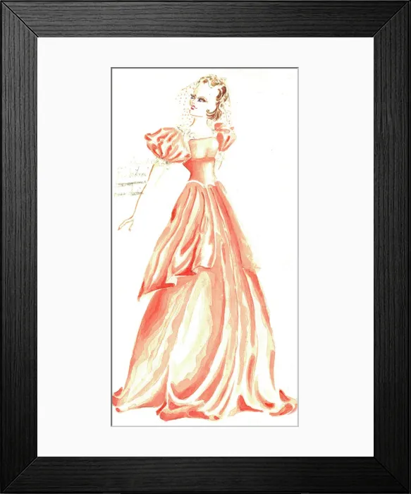 Framed Print : Murrays Cabaret Club costume design Framed Print : Murrays Cabaret Club costume design