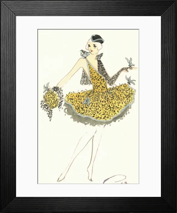 Framed Print : Murrays Cabaret Club costume design Framed Print : Murrays Cabaret Club costume design