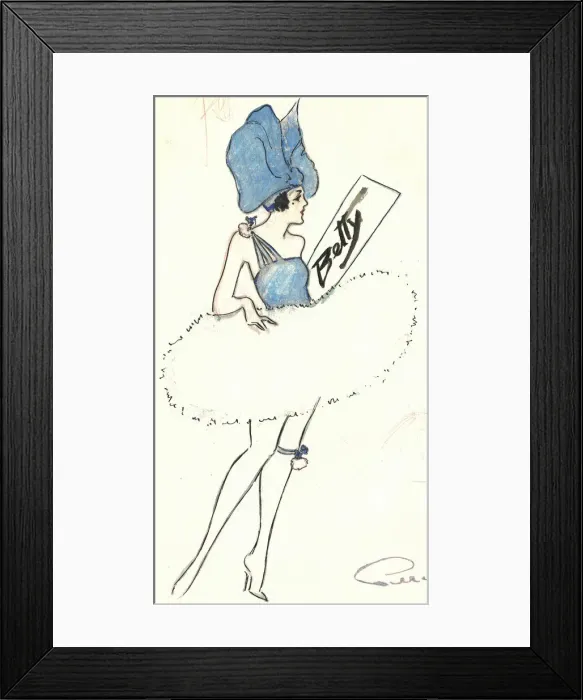 Framed Print : Murrays Cabaret Club costume design Framed Print : Murrays Cabaret Club costume design