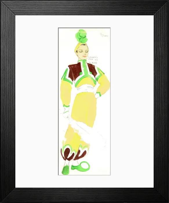 Framed Print : Murrays Cabaret Club costume design Framed Print : Murrays Cabaret Club costume design
