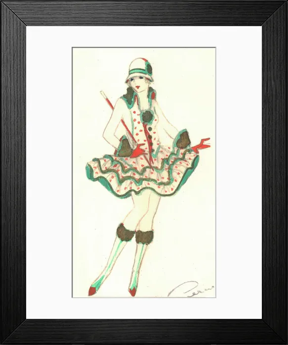 Framed Print : Murrays Cabaret Club costume design Framed Print : Murrays Cabaret Club costume design