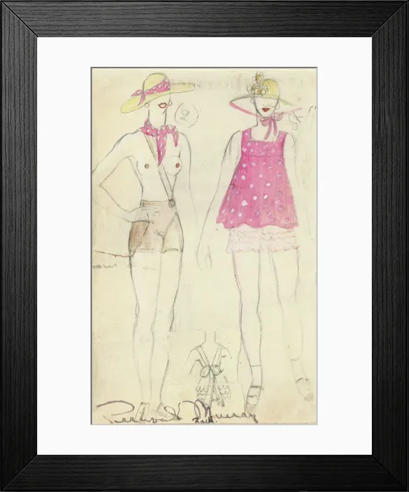Framed Print : Murrays Cabaret Club costume design Framed Print : Murrays Cabaret Club costume design
